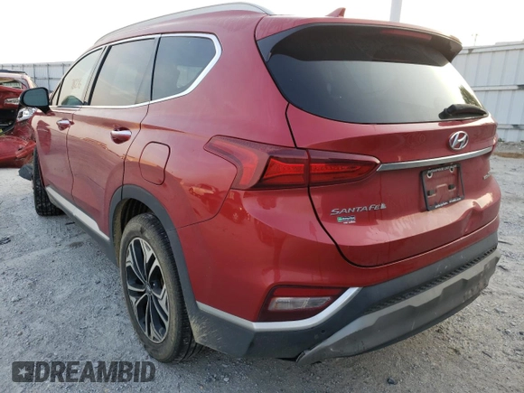 2019 Hyundai Santa Fe Ultimate with VIN 5NMS5CAA6KH132654, listed as a Copart auction lot 59274282 with 78,216 mi miles. Bid and sale history available at carsss.com. Image 3.