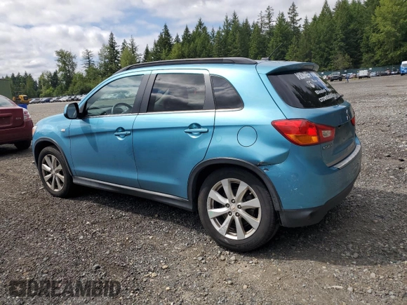 2014 Mitsubishi Outlander SE with VIN 4A4AR4AUXEE012971, listed as a Copart auction lot 59278935 with 141,263 mi miles and Salvage title. Bid and sale history available at DreamBid. Image 2.