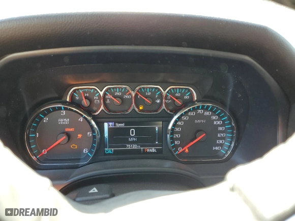 2019 Chevrolet Silverado 1500 LD LT with VIN 2GCVKPEC6K1201064, listed as a Copart auction lot 48491195 with 75,120 mi miles and Salvage Title. Bid and sale history available at carsss.com. Image 9.