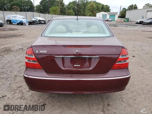 2003 Mercedes-Benz E-Class 3.2L with VIN WDBUF65J93A336750, listed as a Copart auction lot 73595164 with 0 mi miles and Salvage Title. Bid and sale history available at carsss.com. Image 6.