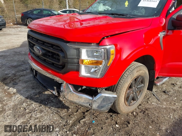 2022 Ford F-150 XL with VIN 1FTMF1CB0NKE05421, listed as a IAAI auction lot 41468165 with 20,265 mi miles. Bid and sale history available at carsss.com. Image 6.