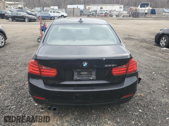 2015 BMW 3 Series 328i with VIN WBA3A5G51FNS88208, listed as a Copart auction lot 50377065 with 104,932 mi miles and Salvage Title. Bid and sale history available at carsss.com. Image 6.