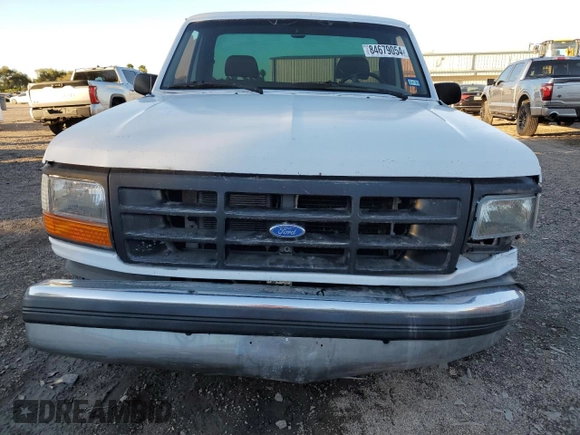 1995 Ford F-150 with VIN 2FTEF15N3SCA45637, listed as a Copart auction lot 84679054 with 0 mi miles and Salvage Title. Bid and sale history available at carsss.com. Image 5.