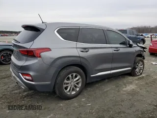 2019 Hyundai Santa Fe SE with VIN 5NMS23AD2KH015852, listed as a Copart auction lot 72000022 with 53,302 mi miles. Bid and sale history available at carsss.com. Image 3.