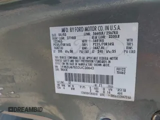 2003 Ford Explorer Sport Trac XLS с VIN 1FMZU67E53UC30643, выставлен на аукционе IAAI как лот 42363218 с пробегом 148 762 миль миль и . История ставок и продаж доступна на DreamBid. Изображение 9.