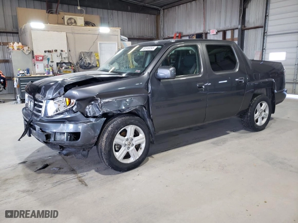 2013 Honda Ridgeline RTL with VIN 5FPYK1F57DB016202, listed as a Copart auction lot 48349095 with 35,880 mi miles and Salvage Title. Bid and sale history available at carsss.com. Image 1.