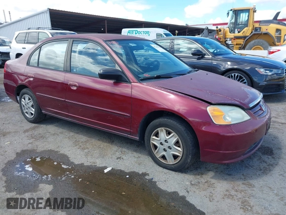 2003 Honda Civic LX z VIN 2HGES16573H527575, wystawiony jako IAAI lot #42248342 z przebiegiem 101 242 mil mil oraz . Historia ofert i sprzedaży dostępna na DreamBid. Obrazek 1.