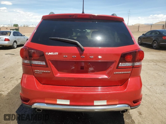 2017 Dodge Journey Crossroad Plus with VIN 3C4PDDGG6HT639298, listed as a Copart auction lot 55097135 with 39,203 mi miles and Salvage title. Bid and sale history available at DreamBid. Image 6.