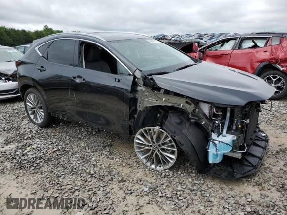 2025 Lexus NX 350 Premium with VIN 2T2GGCEZ0SC083565, listed as a Copart auction lot 58408165 with 1,012 mi miles and Salvage title. Bid and sale history available at DreamBid. Image 4.