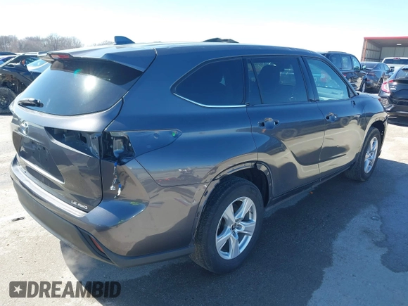 2021 Toyota Highlander L with VIN 5TDBZRBH7MS544245, listed as a IAAI auction lot 41630097 with 64,719 mi miles and . Bid and sale history available at DreamBid. Image 4.