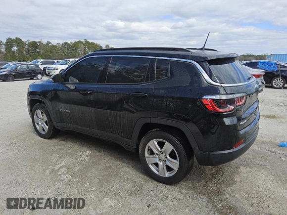 2022 Jeep Compass Latitude with VIN 3C4NJDBB6NT230564, listed as a Copart auction lot 47173935 with 50,362 mi miles and Clean Title. Bid and sale history available at DreamBid. Image 2.