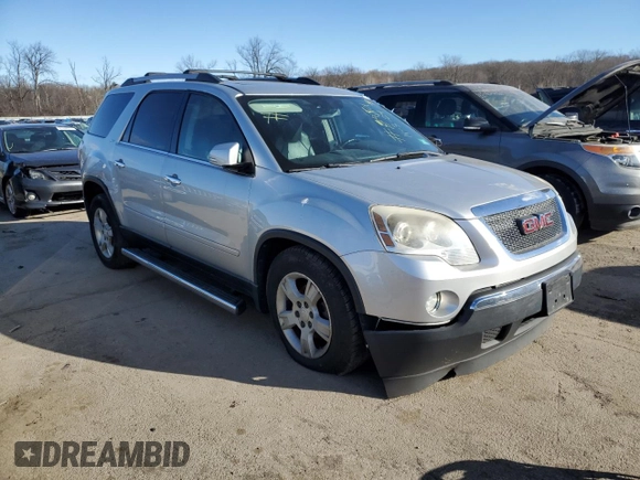 2011 GMC Acadia SLT2 with VIN 1GKKVSED1BJ175182, listed as a Copart auction lot 41492155 with 184,077 mi miles and Salvage title. Bid and sale history available at DreamBid. Image 4.