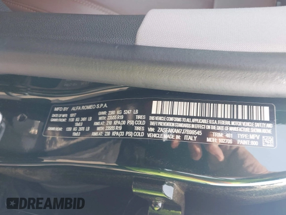 2018 Alfa Romeo Stelvio z VIN ZASFAKAN7J7B99545, wystawiony jako IAAI lot #42117271 z przebiegiem 49 368 mil mil oraz . Historia ofert i sprzedaży dostępna na DreamBid. Obrazek 9.
