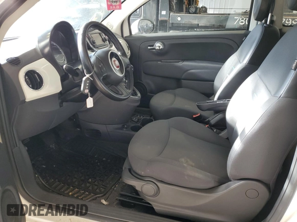 2016 FIAT 500 Pop with VIN 3C3CFFARXGT222011, listed as a Copart auction lot 46491315 with 50,416 mi miles and Salvage Title. Bid and sale history available at carsss.com. Image 7.