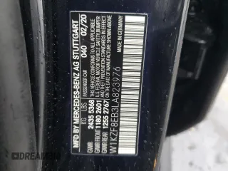 2020 Mercedes-Benz E 350 with VIN W1KZF8EB3LA823976, listed as a Copart auction lot 43118435 with 132,324 mi miles and Salvage Title. Bid and sale history available at DreamBid. Image 12.