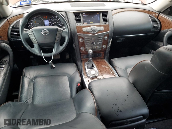 2017 Nissan Armada SL with VIN JN8AY2NDXH9008199, listed as a Copart auction lot 50427455 with 170,542 mi miles and Salvage Title. Bid and sale history available at carsss.com. Image 8.