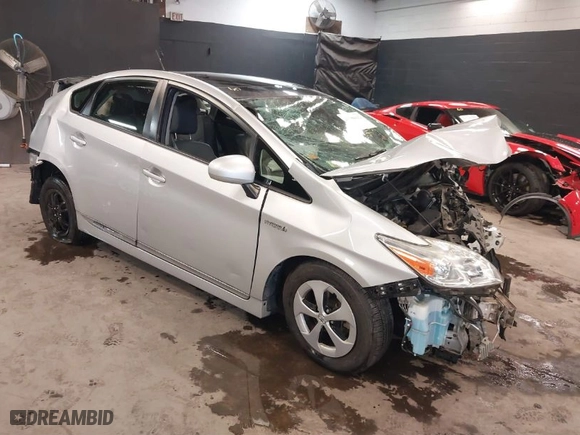 2012 Toyota Prius One with VIN JTDKN3DU2C1585378, listed as a IAAI auction lot 41306612 with NaN miles. Bid and sale history available at carsss.com. Image 1.
