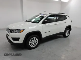 2018 Jeep Compass Sport z VIN 3C4NJDAB1JT306171, wystawiony jako Copart lot #55169745 z przebiegiem 54 489 mil mil oraz Czysty tytuł • Clean title. Historia ofert i sprzedaży dostępna na DreamBid. Obrazek 1.