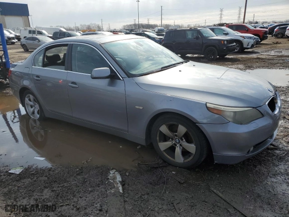 2006 BMW 5 Series 525i with VIN WBANE53546CK84751, listed as a Copart auction lot 51712405 with 166,406 mi miles and Clean Title. Bid and sale history available at carsss.com. Image 4.
