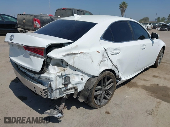 2020 Lexus IS 300 F Sport with VIN JTHGA1D25L5104440, listed as a IAAI auction lot 39757578 with 36,962 mi miles and . Bid and sale history available at DreamBid. Image 4.