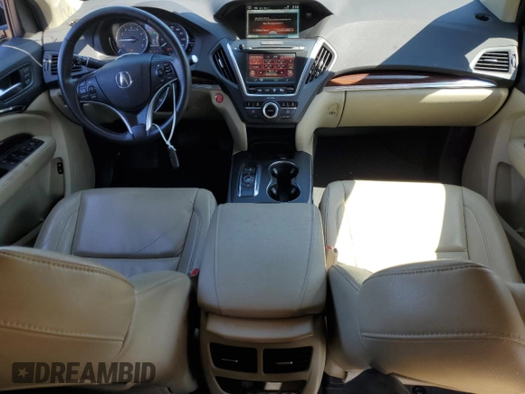 2016 Acura MDX Technology z VIN 5FRYD4H41GB041706, wystawiony jako Copart lot #54180245 z przebiegiem 92 309 mil mil oraz Szkoda całkowita • Salvage title. Historia ofert i sprzedaży dostępna na DreamBid. Obrazek 8.