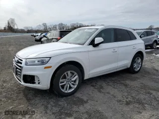 2020 Audi Q5 Premium with VIN WA1ANAFY7L2095989, listed as a Copart auction lot 44354345 with 51,728 mi miles and Salvage Title. Bid and sale history available at carsss.com. Image 1.