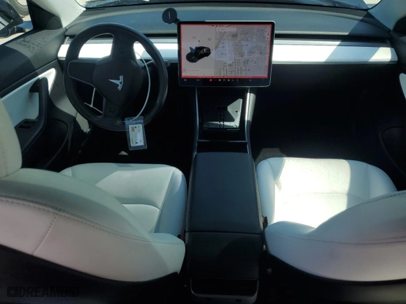 2019 Tesla Model 3 Long Range with VIN 5YJ3E1EB8KF391286, listed as a Copart auction lot 52175035 with 25,384 mi miles and Salvage Title. Bid and sale history available at carsss.com. Image 8.