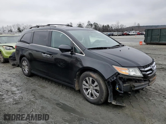 2016 Honda Odyssey EX-L with VIN 5FNRL5H63GB013440, listed as a Copart auction lot 42744235 with Not Provided miles and Salvage Title. Bid and sale history available at DreamBid. Image 4.
