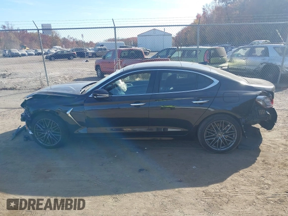 2019 Genesis G70 2.0T Advanced with VIN KMTG34LA5KU044008, listed as a IAAI auction lot 40764045 with 55,659 mi miles. Bid and sale history available at carsss.com. Image 15.