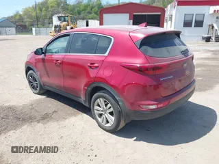 2017 Kia Sportage LX with VIN KNDPMCAC8H7296742, listed as a IAAI auction lot 42096883 with 160,511 mi miles and . Bid and sale history available at carsss.com. Image 3.