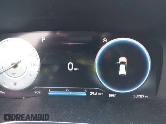 2023 Hyundai Santa Fe SEL with VIN 5NMS34AJ9PH527799, listed as a IAAI auction lot 42171380 with 53,707 mi miles and . Bid and sale history available at DreamBid. Image 15.