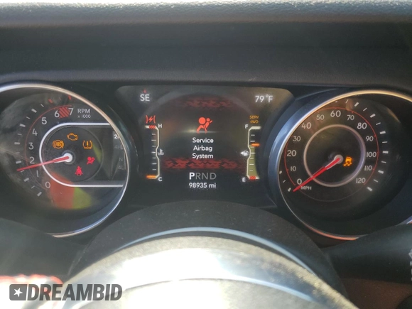 2020 Jeep Wrangler Unlimited Recon with VIN 1C4HJXFN2LW253771, listed as a Copart auction lot 54837675 with 98,935 mi miles and Salvage title. Bid and sale history available at DreamBid. Image 9.