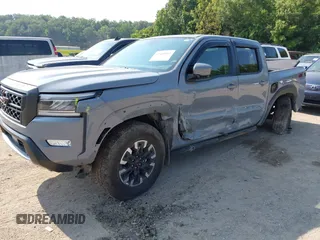 2023 Nissan Frontier SV with VIN 1N6ED1EK4PN622489, listed as a IAAI auction lot 42400562 with 25,595 mi miles and . Bid and sale history available at DreamBid. Image 17.