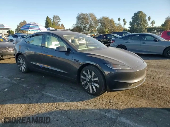 2025 Tesla Model 3 Long Range with VIN 5YJ3E1EA4SF887547, listed as a Copart auction lot 85526184 with 2,506 mi miles and Salvage title. Bid and sale history available at DreamBid. Image 10.