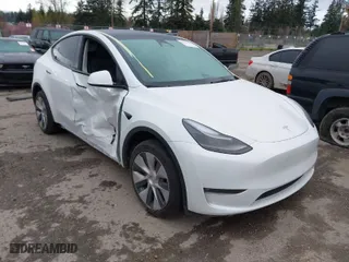 2023 Tesla Model Y Long Range with VIN 7SAYGDEE7PF805518, listed as a IAAI auction lot 41944753 with 15,602 mi miles. Bid and sale history available at carsss.com. Image 1.