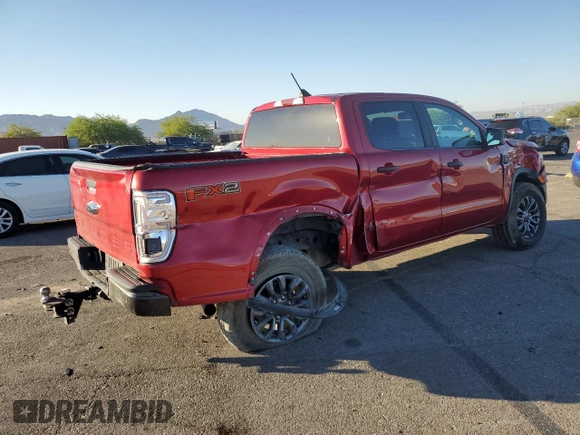 2021 Ford Ranger XL with VIN 1FTER4EH5MLD23952, listed as a Copart auction lot 73545974 with 44,713 mi miles and Salvage Title. Bid and sale history available at carsss.com. Image 3.