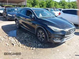 2017 Infiniti QX30 Luxury with VIN SJKCH5CR6HA019698, listed as a IAAI auction lot 42073881 with 99,549 mi miles. Bid and sale history available at carsss.com. Image 1.