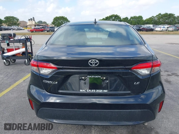 2022 Toyota Corolla LE with VIN 5YFEPMAE6NP348613, listed as a IAAI auction lot 41709618 with 64,406 mi miles and . Bid and sale history available at DreamBid. Image 16.