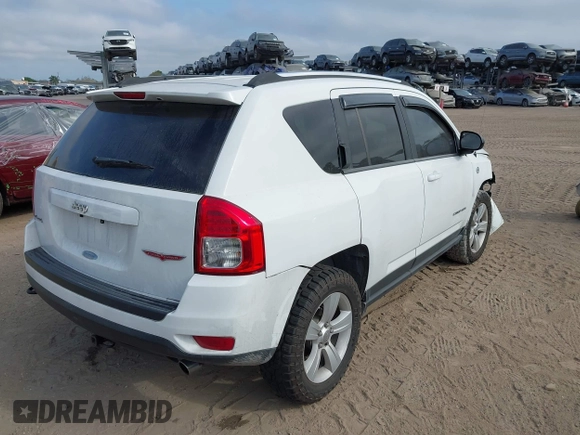 2012 Jeep Compass Latitude with VIN 1C4NJDEB9CD612599, listed as a IAAI auction lot 41582214 with 138,312 mi miles. Bid and sale history available at carsss.com. Image 4.