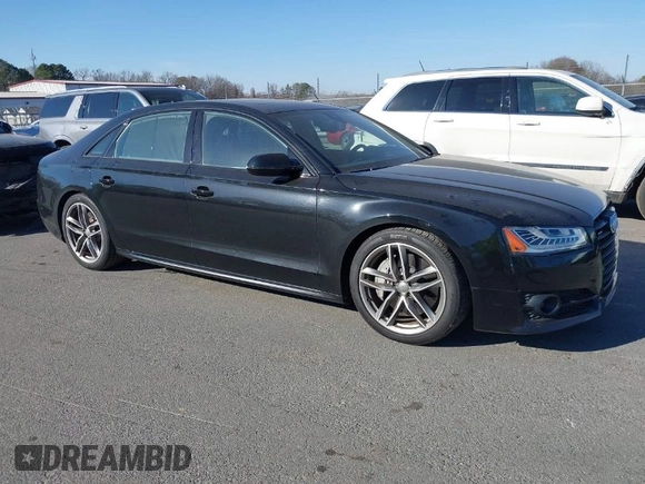 2017 Audi A8 with VIN WAU44AFD0HN017821, listed as a IAAI auction lot 41676097 with 107,378 mi miles and . Bid and sale history available at DreamBid. Image 1.