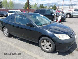 2005 Honda Civic Cpe EX with VIN 1HGEM22915L034411, listed as a IAAI auction lot 41969967 with 122,663 mi miles. Bid and sale history available at carsss.com. Image 1.