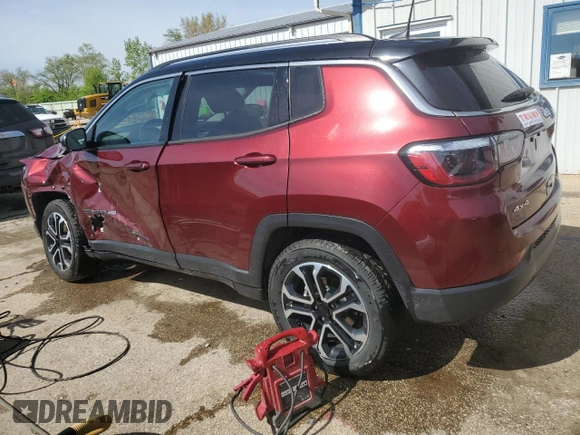 2022 Jeep Compass High Altitude with VIN 3C4NJDCB8NT159432, listed as a Copart auction lot 55251045 with 39,313 mi miles and Salvage title. Bid and sale history available at DreamBid. Image 2.