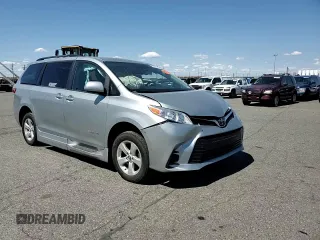 2019 Toyota Sienna LE Auto Access Seat with VIN 5TDKZ3DC6KS012190, listed as a Copart auction lot 54215005 with 70,332 mi miles and Salvage title. Bid and sale history available at DreamBid. Image 14.