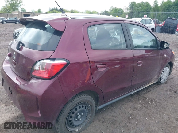 2024 Mitsubishi Mirage ES with VIN ML32AUHJ6RH002301, listed as a IAAI auction lot 42363493 with 13,949 mi miles and . Bid and sale history available at DreamBid. Image 4.