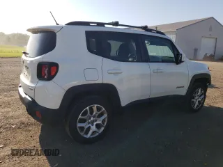 2017 Jeep Renegade Altitude with VIN ZACCJBBB0HPG49887, listed as a Copart auction lot 61934545 with 118,057 mi miles and Salvage title. Bid and sale history available at DreamBid. Image 3.