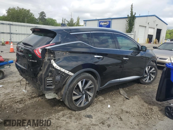 2017 Nissan Murano SL z VIN 5N1AZ2MG4HN185967, wystawiony jako Copart lot #51345485 z przebiegiem 72 081 mil mil oraz Szkoda całkowita • Salvage title. Historia ofert i sprzedaży dostępna na DreamBid. Obrazek 3.