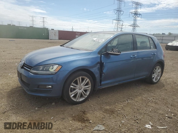 2015 Volkswagen Golf TSI SE z VIN 3VW217AU7FM070579, wystawiony jako Copart lot #58259275 z przebiegiem 98 090 mil mil oraz Szkoda całkowita • Salvage title. Historia ofert i sprzedaży dostępna na DreamBid. Obrazek 1.