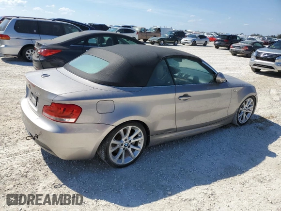 2013 BMW 1 Series 135i with VIN WBAUN7C52DVM26880, listed as a Copart auction lot 77858684 with 0 mi miles and Salvage Title. Bid and sale history available at carsss.com. Image 3.