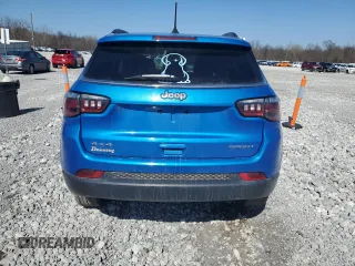 2021 Jeep Compass Sport z VIN 3C4NJDAB0MT573953, wystawiony jako Copart lot #48117185 z przebiegiem 47 329 mil mil oraz Szkoda całkowita • Salvage title. Historia ofert i sprzedaży dostępna na DreamBid. Obrazek 6.