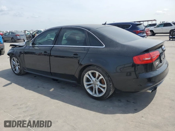 2015 Audi S4 Premium Plus with VIN WAUDGAFL2FA121746, listed as a Copart auction lot 60754044 with 124,848 mi miles and Salvage Title. Bid and sale history available at carsss.com. Image 2.